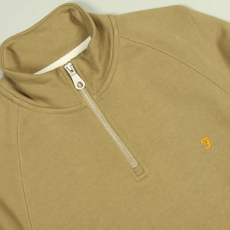 Farah Jim 1/4 Zip - Beige-1